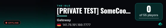 [PRIVATE TEST] SomeCoolTestServer1 live status badge