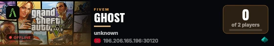 GHOST live status badge