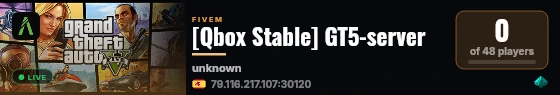 [Qbox Stable] GT5-server live status badge