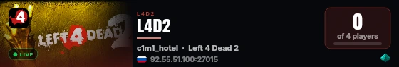 L4D2 live status badge