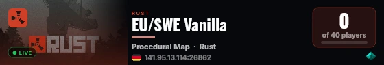 EU/SWE Vanilla live status badge