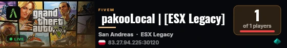  pakooLocal | [ESX Legacy] live status badge