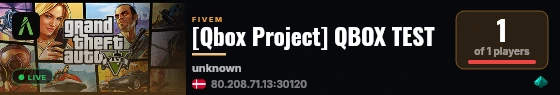 [Qbox Project] QBOX TEST live status badge