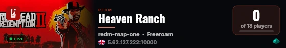 Heaven Ranch live status badge