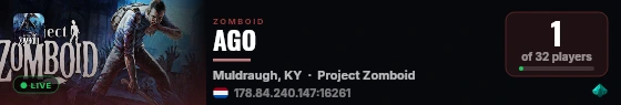 AGO live status badge