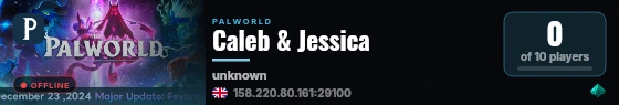 Caleb & Jessica live status badge