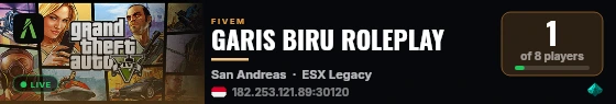 GARIS BIRU ROLEPLAY live status badge