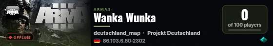 Wanka Wunka live status badge