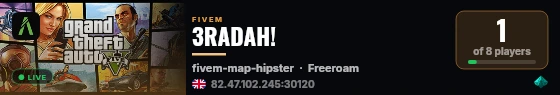 3RADAH! live status badge