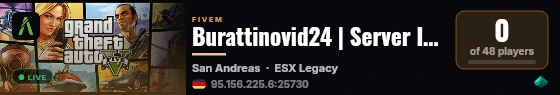 Burattinovid24 | Server Italiano NO WL live status badge
