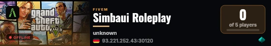 Simbaui Roleplay live status badge