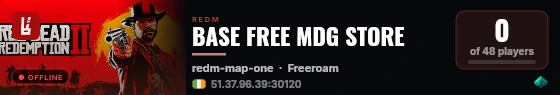 BASE FREE MDG STORE live status badge