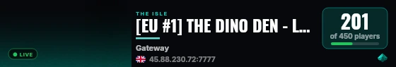 [EU #1] THE DINO DEN - LOW RULES - 3xGROWTH live status badge