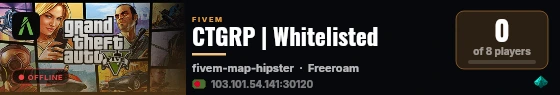 CTGRP | Whitelisted live status badge