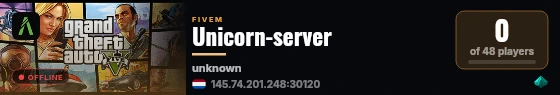 Unicorn-server live status badge
