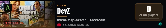 DevZ live status badge