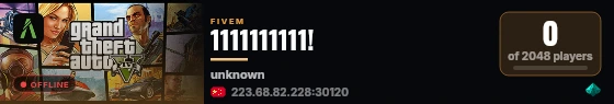 1111111111! live status badge