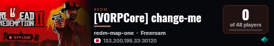 [VORPCore] change-me live status badge