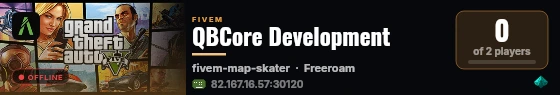 QBCore Development live status badge