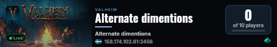 Alternate dimentions live status badge