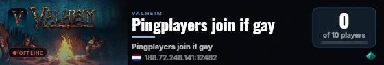 Pingplayers join if gay live status badge