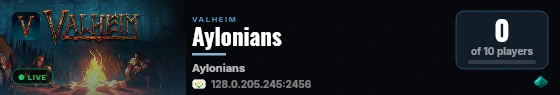 Aylonians live status badge