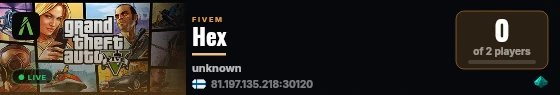 Hex live status badge
