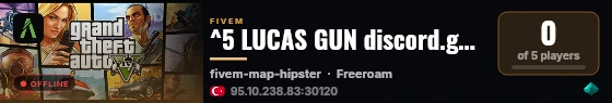 ^5 LUCAS GUN discord.gg/lucasgun live status badge