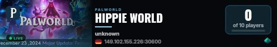 HIPPIE WORLD live status badge