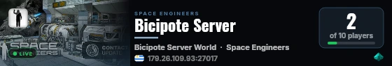 Bicipote Server live status badge