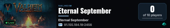 Eternal September live status badge