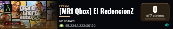 [MRI Qbox] El RedencionZ live status badge