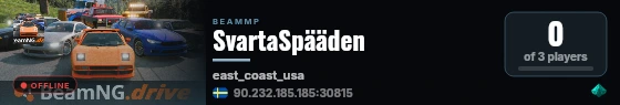 SvartaSpääden live status badge