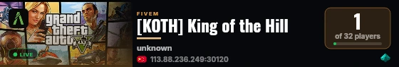 [KOTH] King of the Hill live status badge
