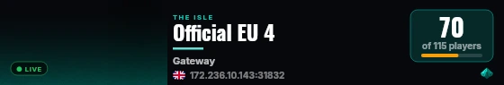Official EU 4 live status badge