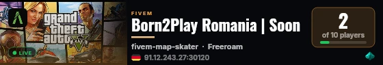 Born2Play Romania | Soon live status badge