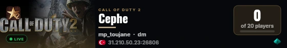 Cephe live status badge