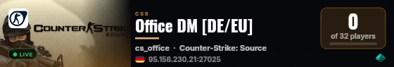 Office DM [DE/EU] live status badge