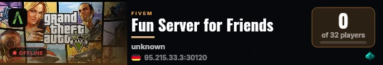 Fun Server for Friends live status badge