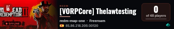 [VORPCore] Thelawtesting live status badge