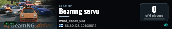 Beamng servu live status badge