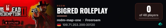 BIGRED ROLEPLAY live status badge