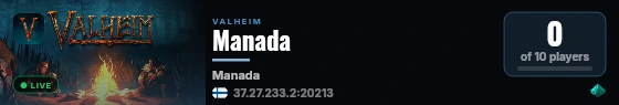 Manada live status badge
