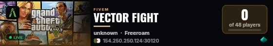 VECTOR FIGHT live status badge