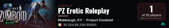 PZ Erotic Roleplay live status badge