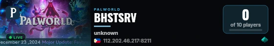 BHSTSRV live status badge
