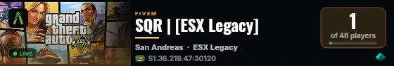 SQR | [ESX Legacy] live status badge