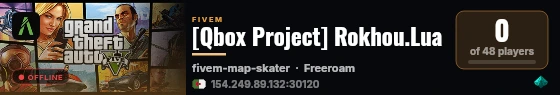 [Qbox Project] Rokhou.Lua live status badge