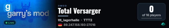 Total Versarger live status badge