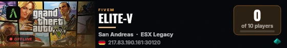ELITE-V live status badge